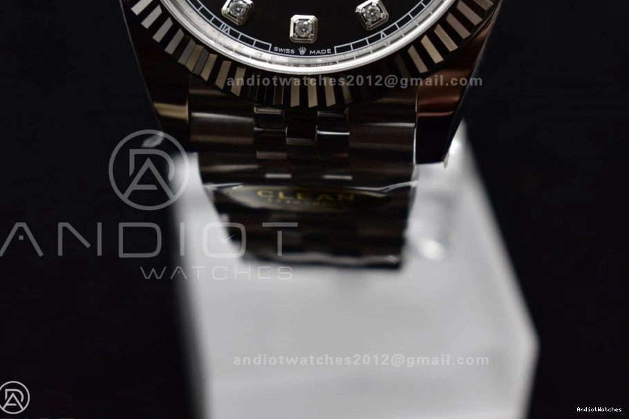 Steel Grey SmartChoice 126334 Best On Bracelet 904L Clean Edition 41 DateJust Dial 1:1 Jubilee 421 SS Diamonds VR 0809